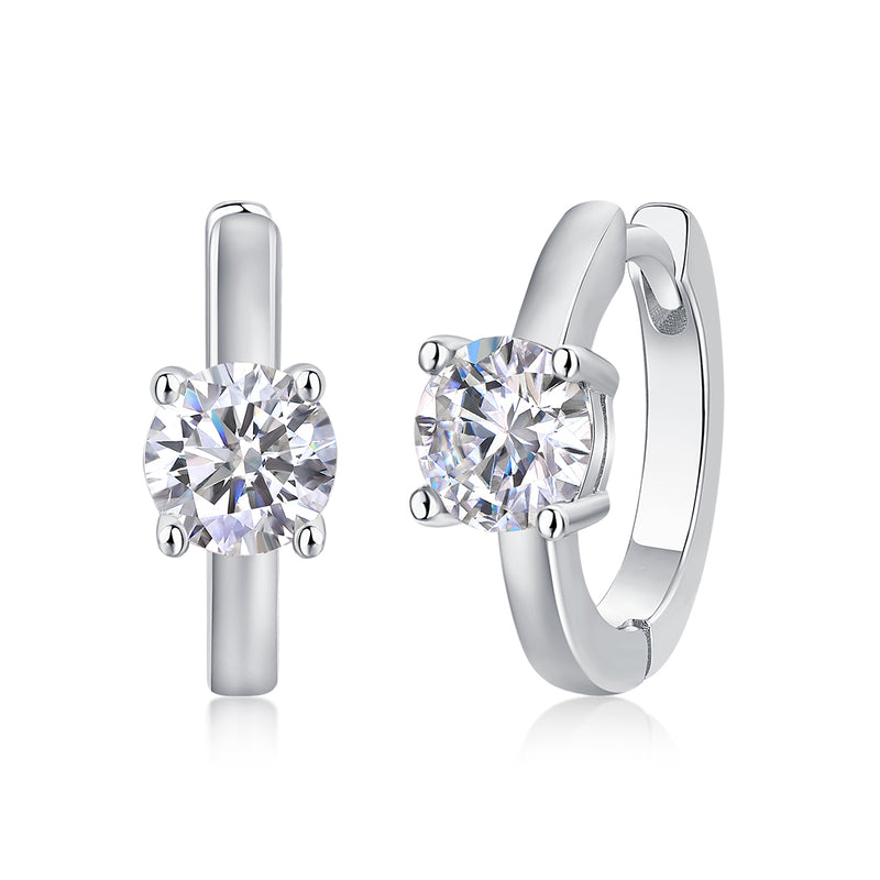 0.5ct Moissanite S925 Silver Stud Earrings