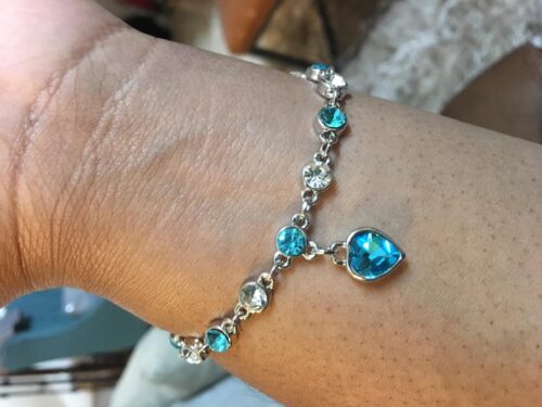 Ocean Heart Blue Crystal Bracelet photo review