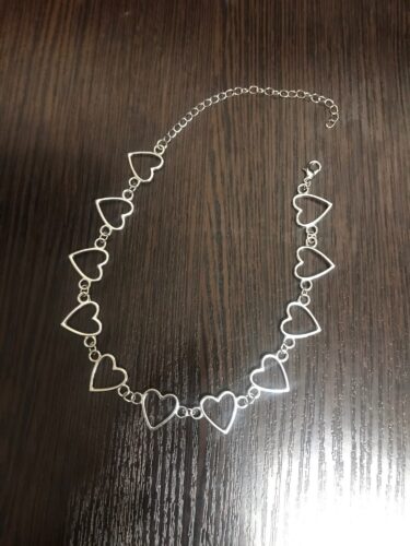 Korean Style Sweet Love Heart Choker Necklace photo review