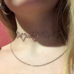 Korean Style Sweet Love Heart Choker Necklace photo review