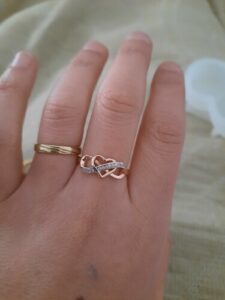 Rose Gold Plated Heart shaped Ring photo review