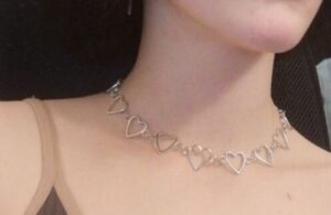 Korean Style Sweet Love Heart Choker Necklace photo review