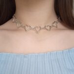 Korean Style Sweet Love Heart Choker Necklace photo review