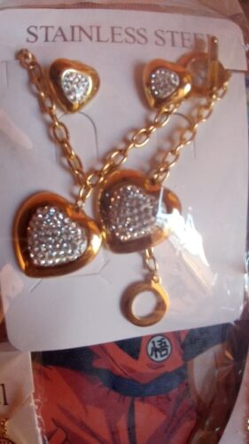 Heart-shaped Rhinestone Necklace Set photo review