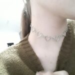 Korean Style Sweet Love Heart Choker Necklace photo review