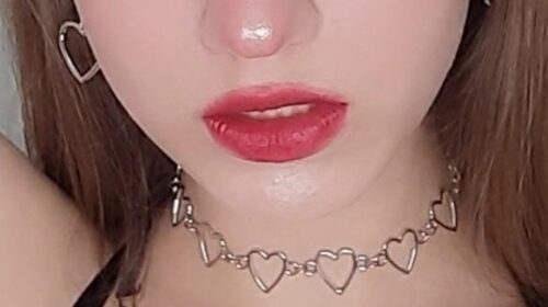 Korean Style Sweet Love Heart Choker Necklace photo review