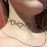 Korean Style Sweet Love Heart Choker Necklace photo review