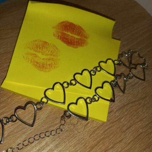 Korean Style Sweet Love Heart Choker Necklace photo review