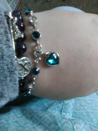 Ocean Heart Blue Crystal Bracelet photo review