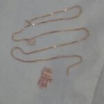 Cat Jewelry Set in Rose Gold Plate & Pink Quartz Crystal Rhinestone photo review